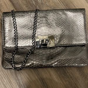 Michael Kors Chrome Snakeskin Purse